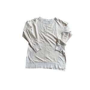 t.la by Aritzia Cream Center Seam Crewneck Sweatshirt Size S